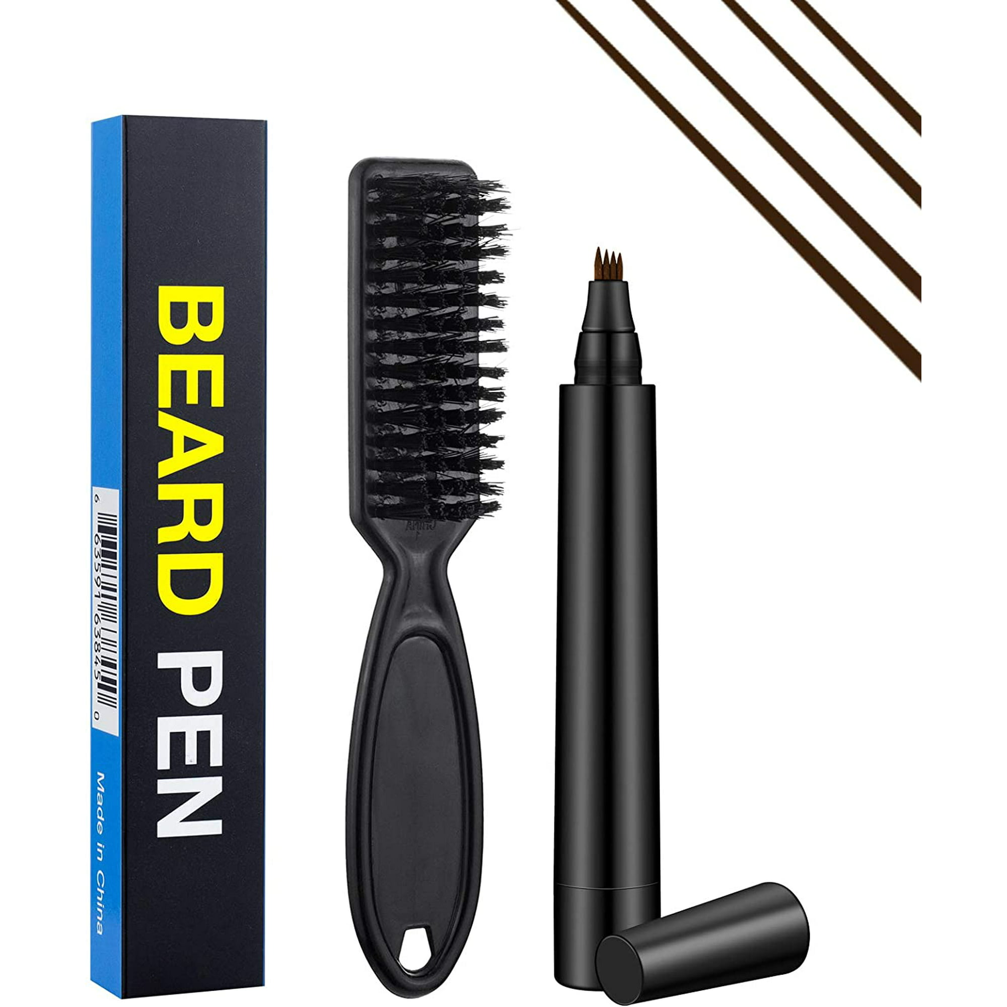 Beard Pencil Filler for Men, Waterproof Barber Beard Pen with Brush - Long  Lasting & Sweat Proof Kit for Natural Beard Look, Mustache Shaping &  Enhancing (Black) | Walmart Canada
