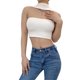 thumbnail image 1 of Lucakuins Chaleco de punto para mujer, sin mangas, cuello halter, sólido, ajustado, top corto de verano para fiesta de club Lucakuins  moda, 1 of 4
