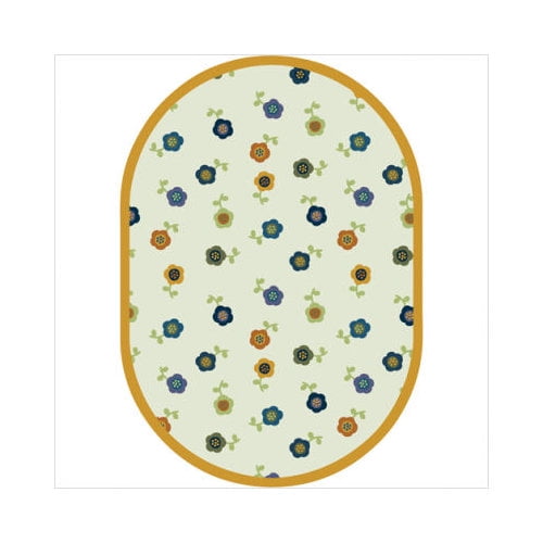 Joy Carpets Joy Carpet Awesome Blossom Bold 7'8" x 10'9" Oval