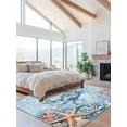 thumbnail image 2 of Crab Area Rug for Bedroom 3x5 Ft Coral Starfish Ocean Coastal Super Soft fuzzy Throw Rug Non-Slip Fluffy Plush Indoor Floor Carpet for Living Room Nursery Home Decor, 2 of 8