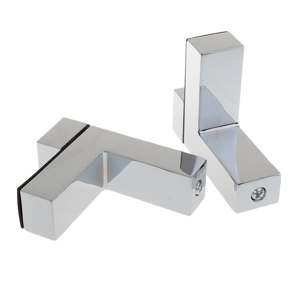 Axioma 6x Solid Metal Adjustable Wood/Glass Shelf Bracket Wall Mount Brushed Nickel