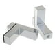 thumbnail image 5 of Soporte para estante de esquina de baño de vidrio templado, montaje en pared grueso, 2 piezas L, 5 of 9