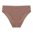 thumbnail image 2 of Swuxness Women's Low Waist Briefs, Women's Panties, Women's Plus Size High Elasticity Low Waisted Seamless Breathable Sports Panties for Women Coffee, M, 2 of 3