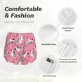 thumbnail image 6 of Lsque Cute Cartoon Zebra Printed Women's Running Shorts with Liner Pockets,Elastic Quick Dry Workout Athletic Gym Yoga Shorts,Womens High Waist Shorts-Large, 6 of 9