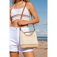 thumbnail image 3 of JKCCZLL Women Small Cotton Crochet String Bag Handwoven Summer Beach Bag Knitted Vacation Shoulder Bag Purse Handbag,D-beige,outdoor, 3 of 7