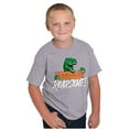 thumbnail image 5 of Cool Totally Roarsome Dinosaur Pun Crewneck T Shirts Boy Girl Teen Brisco Brands S, 5 of 6