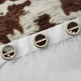 thumbnail image 4 of Erosebridal Brown Cow Print Black Out Curtains, Rustic Farmhouse Curtains Pack of 2 (42x63 Each), Beige Aztec Decor, 4 of 6