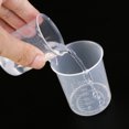 thumbnail image 3 of UEETEK 5pcs 50ml / 100ml / 150ml / 250ml / 500ml Measuring Cup Labs Plastic Graduated Beakers (Transparent), 3 of 7