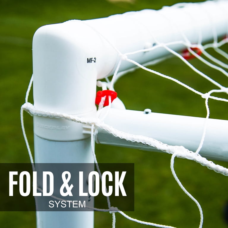 Quickplay Q-Fold Folding Soccer Goal - PVC Football Goal w/ Flexi