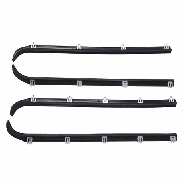 4pcs Window Sweep Felts Seals AM‑41543318 Weatherstrip Kit Replacement for F150 Truck 1987‑96