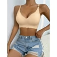 thumbnail image 4 of Scallop Trim Wireless Bra, Comfortable & Breathable Seamless Everyday Intimates Bra, Women's Lingerie & Underwear, 4 of 5