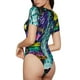thumbnail image 2 of Balery New York City Body de cuello redondo de manga corta para mujer Tops de manga corta Tops básicos-Small, 2 of 7