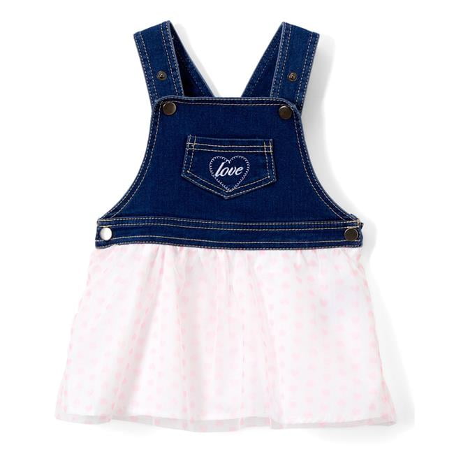 baby pink denim dress