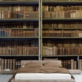 thumbnail image 3 of wall26 - Historic Old Books in Ancient Library, Wooden Bookshelf - Removable Wall Mural | Self-Adhesive Large Wallpaper - 66x96 inches, 3 of 6