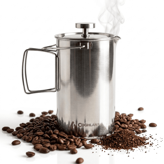 Coghlan's French Press, 32 oz., Stainless Steel