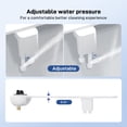 thumbnail image 4 of Ultra-Slim Bidet Attachment Non-Electric Water Bidet Toilet Seat Attachment with Pressure Controls,Retractable Self-Cleaning Dual Nozzles for Frontal & Rear Wash, 4 of 6