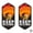 Style 4, variant on Waterproof Bicycle Stickers 2-Pack Durable Peel and Stick Decals for Bike Frame Personalization