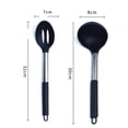 thumbnail image 2 of Juego de utensilios de cocina - 2 piezas de utensilios de silicona antiadherentes resistentes al calor con mango de acero inoxidable, 2 of 5