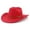 Red, variant on Cowboy Hat for Women and Men Felt Wide Brim Classic Outdoor Fedora Hats Western Cowboy Cowgirl Hats with Belt Buckle