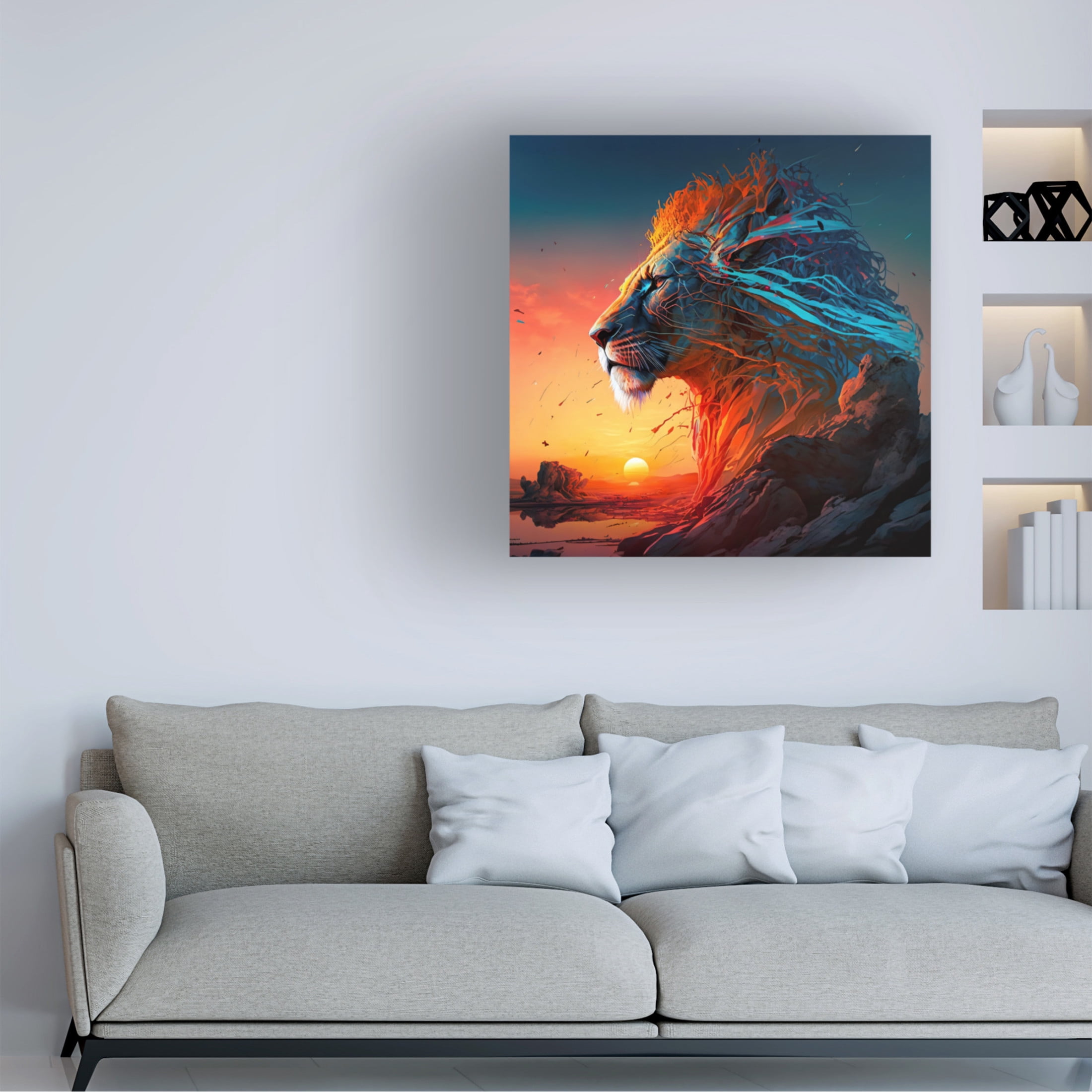 Canvas Wall Art - Ray Heere 'Desert Of Dreams 8' Wall Art for Living Room, Bedroom, or Office Décor by Trademark Fine Art - 14 x 14 Inches