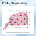 thumbnail image 5 of Gaeub Strawberry And Heart Print Cleaning Working Cap,Unisex Scrub Cap Nurse Hat,No-Slip Scrub Cap for Men & Women, 5 of 7