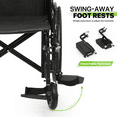 Magshion *FDA APPROVED* Transport Wheelchair with Adjustable SwingAway