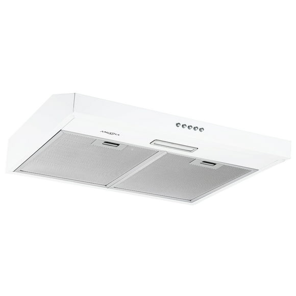Ancona 24 in. Convertible Under Cabinet Range Hood in White Stainless Steel