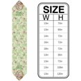thumbnail image 6 of Easter Rabbits Triangle Table Runners Long Dresser Scarves Table Decoration for Wedding Party/Graduation Ceremony/Banquet Green Botanical Leaves White Daisy Flower, 6 of 7