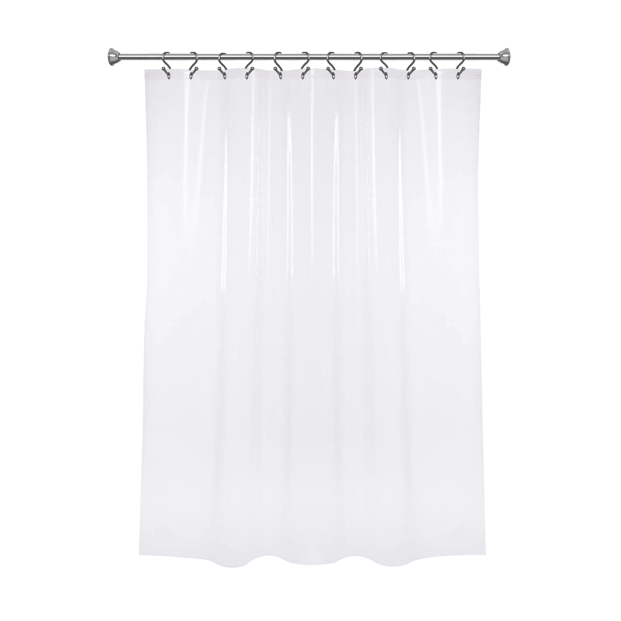 70" x 72", 5 G Clear Mildew Resistant Midweight PEVA Shower Curtain Liner 