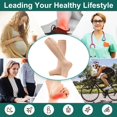thumbnail image 6 of 2 Pairs Open Toe Zipper Copper Compression Socks for Women & Men Circulation 15-20 mmHg is Best Support for Athletic Running Cycling, Nursing, Travel, 6 of 6