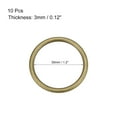 thumbnail image 2 of Unique Bargains 1.18'' O Ring Buckle O-Rings for Hardware Bag Belt Craft DIY Accessories Zinc Alloy  Bronze Tone 10pcs, 2 of 3