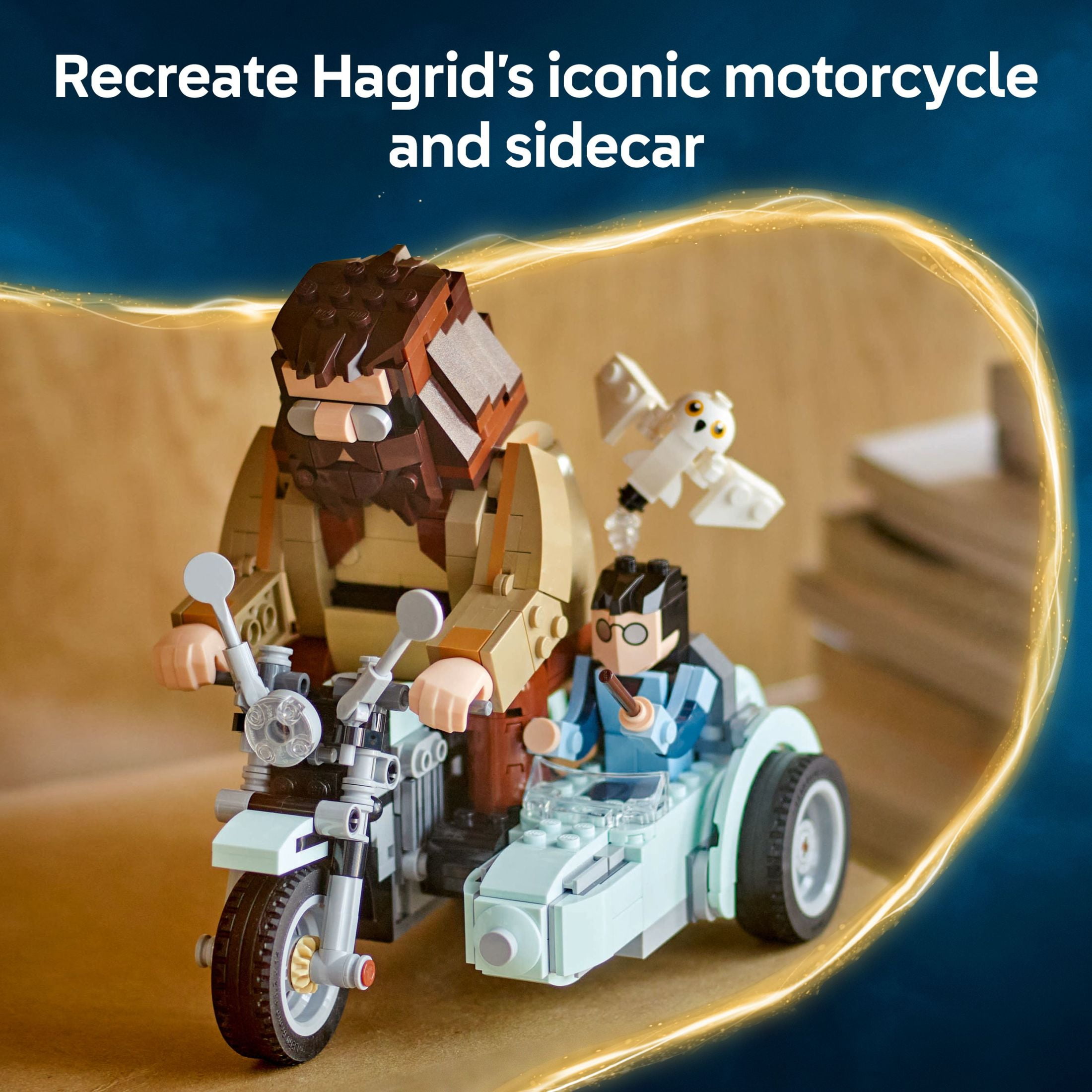 LEGO Harry Potter Hagrid & Harrys Motorcycle Ride Building Toy  Kids Motorcycle Toy for Boys and Gi(图5) LEGO Harry Potter Hagrid & Harrys Motorcycle Ride Building Toy  Kids Motorcycle Toy for Boys and Gi(图5)