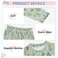 thumbnail image 2 of Boys Pajamas Girls Pajama Retro Weeds Cute Comfortable Cotton Two-piece Pajama Set, 2 of 7