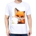 thumbnail image 3 of Solid ColorFox Oversize T-shirts For Women Basic Plus Tees Baggy t Shirts, 3 of 5