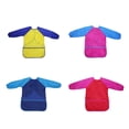 thumbnail image 2 of Delantal impermeable de manga larga para bebés y niños pequeños, bata de alimentación, babero, suministros de dibujo para niños Guardurnaity FN0064-02B, 2 of 7