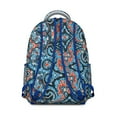 thumbnail image 3 of Vintage Chic Boho Backpack for Women - 17" Laptop Pocket, Tribal Print, Heavy Duty Fabric, Spacious Campus Daypack, 3 of 6