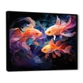 thumbnail image 2 of Designart "Fishing delicate Eels" Animals Floater Framed Canvas Print, 2 of 7