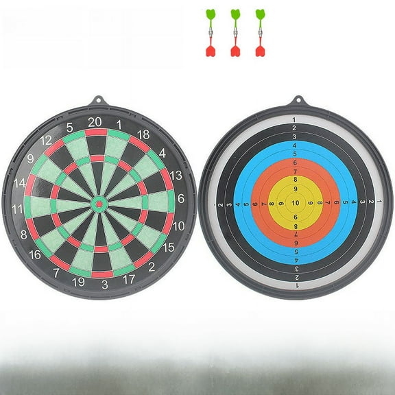 Magnetic Dart Board: Double-sided Indoor Entertainment Set with Powerful Magnetic Darts
