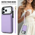 thumbnail image 3 of Compatible with iPhone 17 Pro Max Crossbody Strap & Wrist Strap Wallet Case with Card Holder Women,Phone Case RFID Blocking PU Leather Handbag Shockproof Magnetic Flip Stand Cover,, 3 of 8