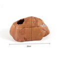 thumbnail image 4 of Resin Reptiles Hide Cave Hideout Natural Rock Look Breeding Box Egg-laying Shelters For Snake Rat Gecko, 4 of 8