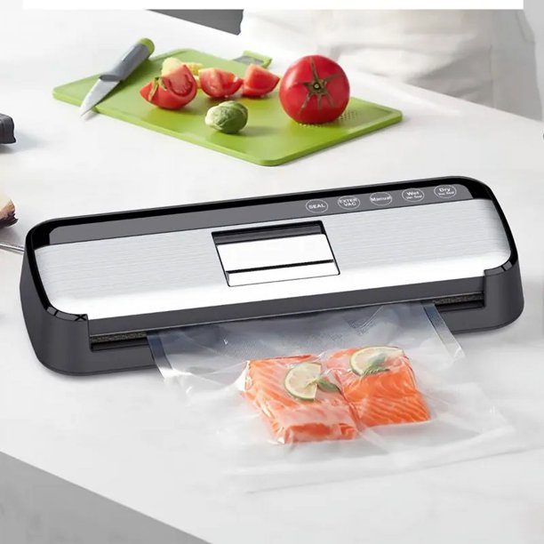 Máquina selladora al vacío, sellador de alimentos completamente automático (70 Kpa), bolsas selladoras al vacío para alimentos Sistema de sellado de aire para sellador de alimentos Modos de
