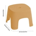thumbnail image 2 of Thickened Mini Plastic Stool for Home Use, Sturdy Lightweight Low Seat, Multi Purpose Small Stool for Living Room Bathroom Shoe Changing Entryway Adult Household, Yellow, 2 of 7