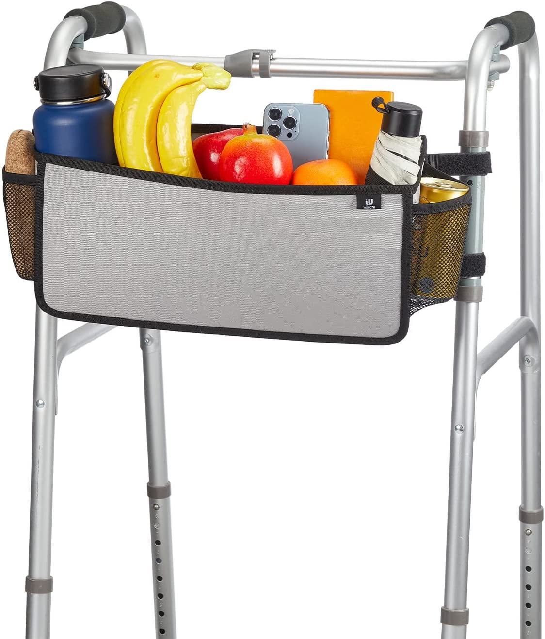 Wiicare Walker Bag with Cup Holder Large Capacity Storage Bag