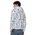 thumbnail image 4 of Kdxio Swimming Shark Print Men Hoodies Casual Hoodies for Men with Zip Pockets Full Zip Long Sleeve Sweatshirt Sports Hooded Jacket-XX-Large, 4 of 5