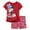 Red, variant on Minnie Mouse Infant Baby Girls T-Shirt and Shorts Outfit Set Infant to Little Kid