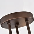 thumbnail image 6 of RADIANCE good IRONCLAD Industrial 3 Light Oil Rubbed Bronze Semi-Flush Ceiling Fixture 21" Wide, 6 of 9