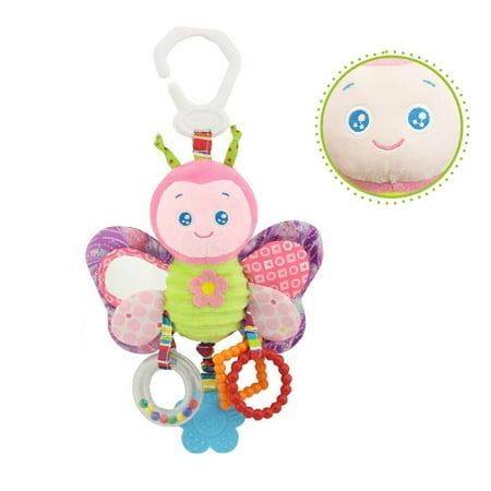 Tuscom Baby Stroller Hanging Toy Plush Animal Rattle Bed Bell Infant Baby Comfort