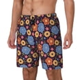 thumbnail image 2 of Uemuo Leaves Flower Pattern Mens Swim Trunks Quick Dry Board Shorts with Mesh Lining, Stretch Beach Shorts Quick Dry No-Chafing Board Shorts-Medium, 2 of 9