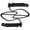 Black, variant on 2pcs Marine Nylon Mooring Lines 9.5MM Diameter Double Braided Construction 15 Inch Pre Spliced Rings Ideal For Docking A