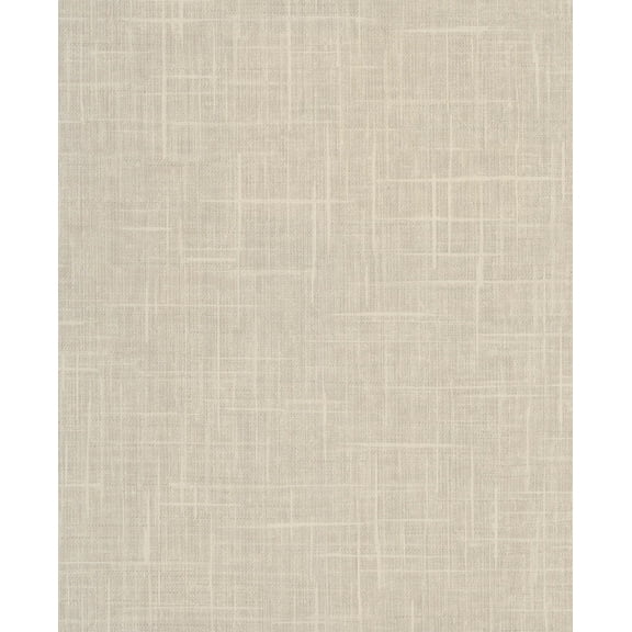 Warner Textures Stannis Cream Linen Texture Wallpaper, 27-in by 27-ft, 60.8 sq. ft